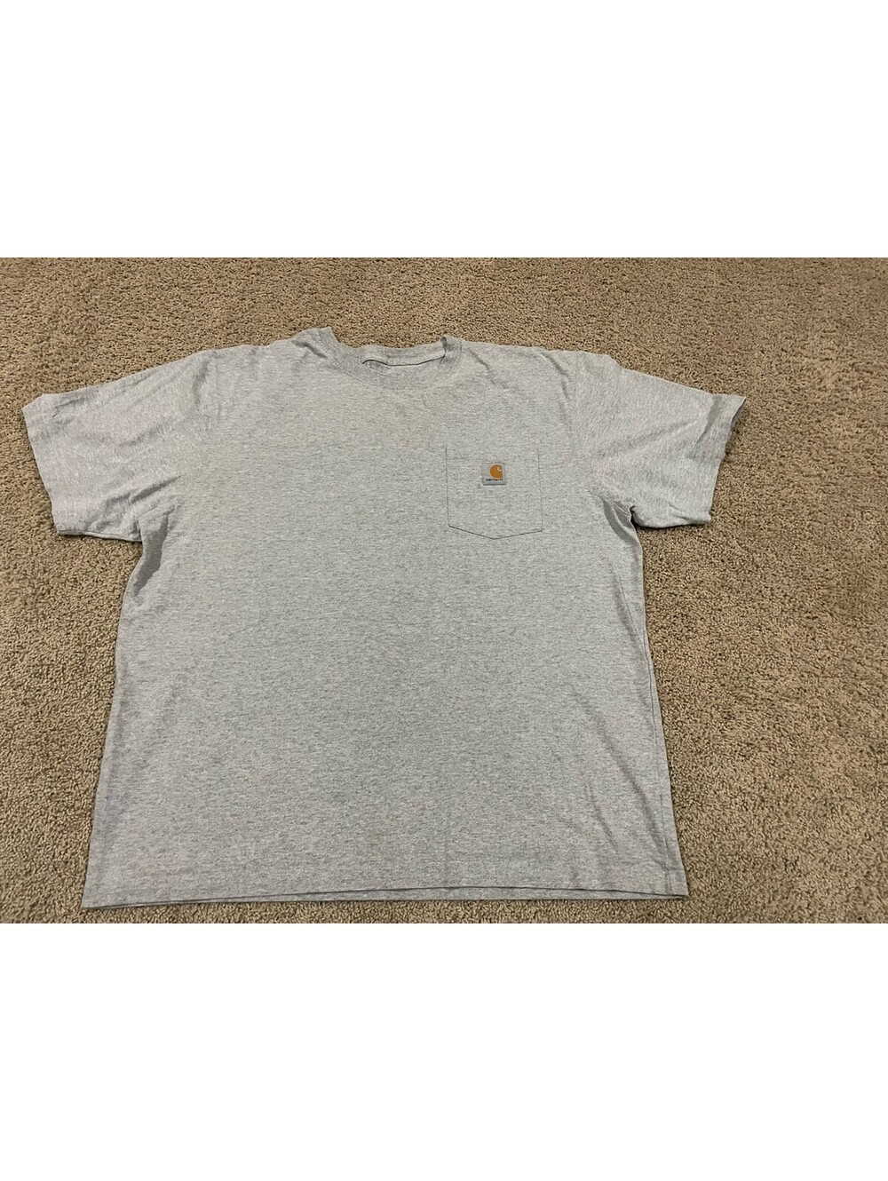 Carhartt Men’s Original Fit Short Sleeve T-Shirt Size XL Gray Pocket